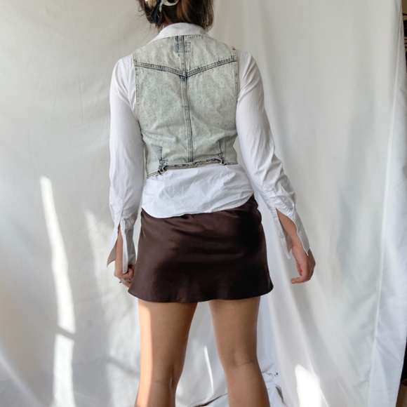 Vintage 80s acid wash denim patchwork vest - Picture 4 of 4